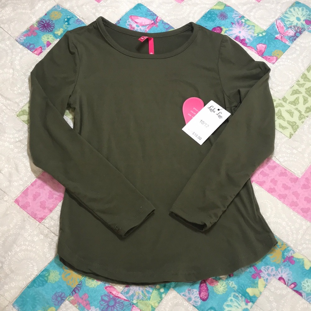Olive Green Long Sleeve Tee